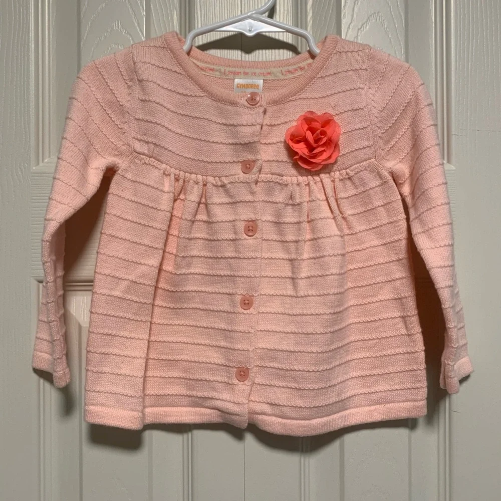 Gymboree Girls Cardigan Sweater with Flower